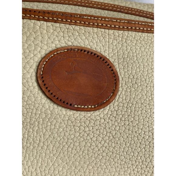 Rare Vintage Dooney and Bourke AWL Bone British Tan saddle tack calvary bag - Picture 10 of 12